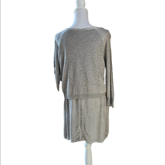 Womens cute pullover lightweight taupe sweater top - Picture 3 of 7